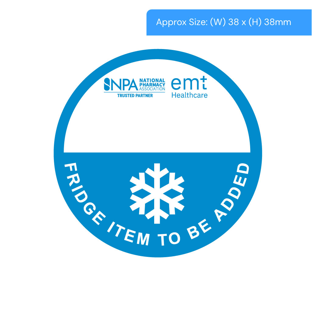 [STI1000OF] Fridge Item Alert Labels Half Moon