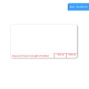 Pharmacy Dispensing Labels 72x36mm Partial Print