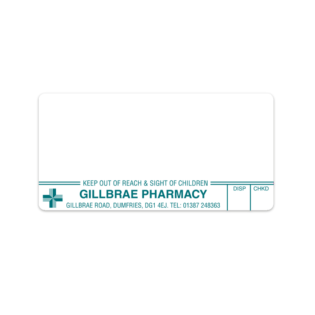 Gillbrae Pharmcy Labels