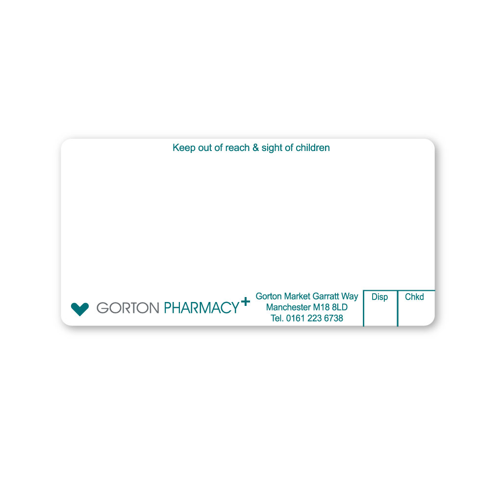 Ascent Group - Gorton Pharmacy Labels