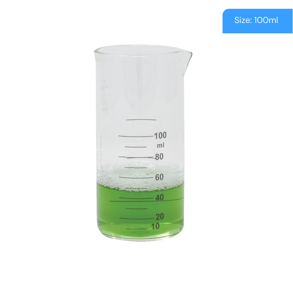 [BEA100] Graduated Beaker Glass Measure 100ml