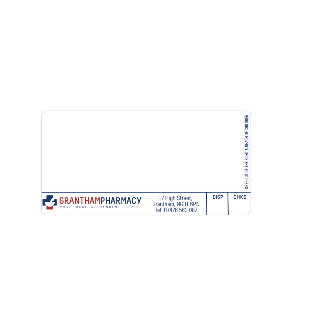 [EMT1698] Roshban Grantham Pharmacy Labels
