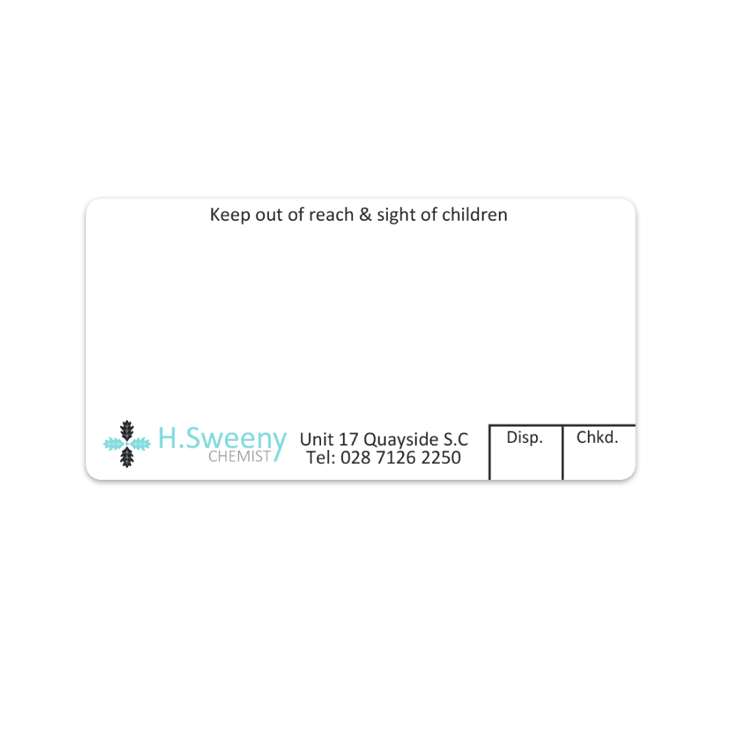 H Sweeny Pharmacy Labels