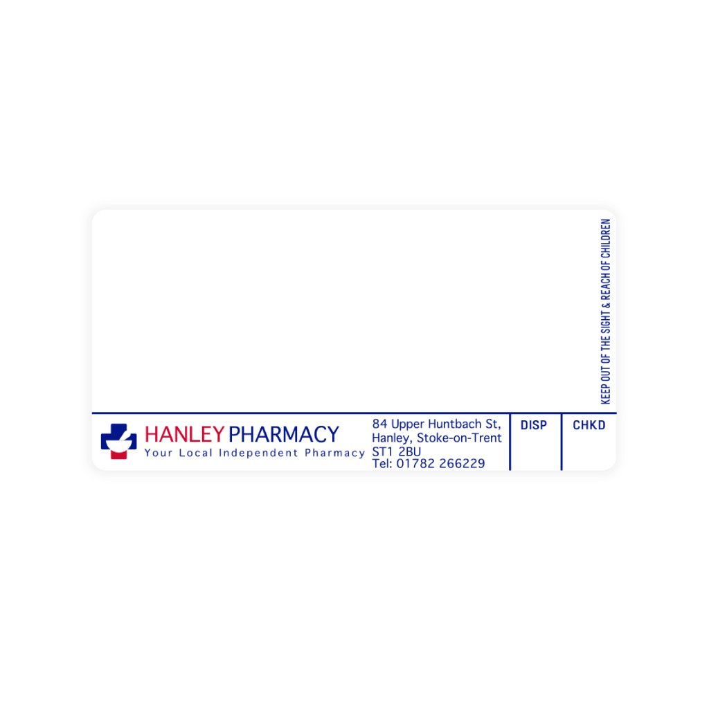 [AZEMT3675] Roshban Hanley Pharmacy Labels