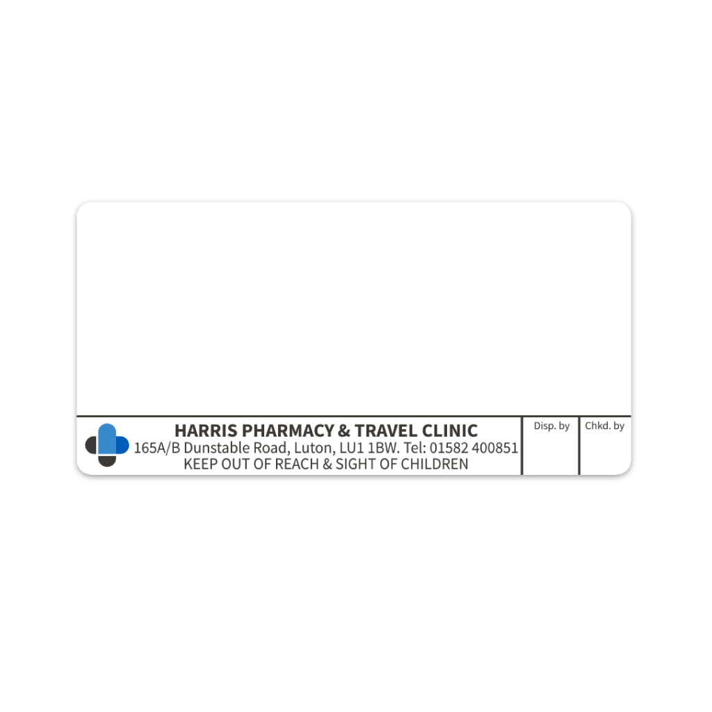 Harris Pharmacy & Travel Clinic Labels