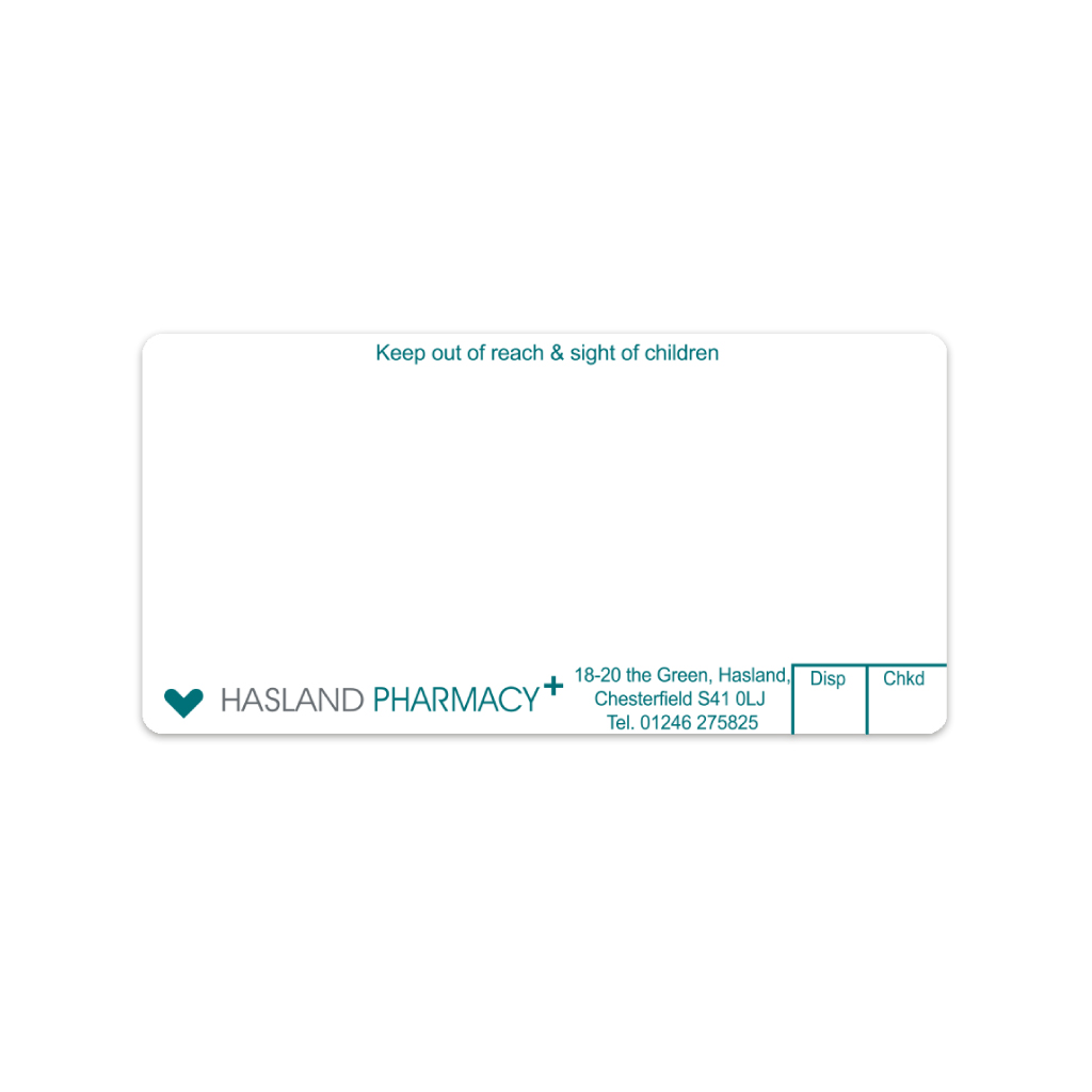 [AZEMT3337] Ascent Group   Hasland Pharmacy Labels
