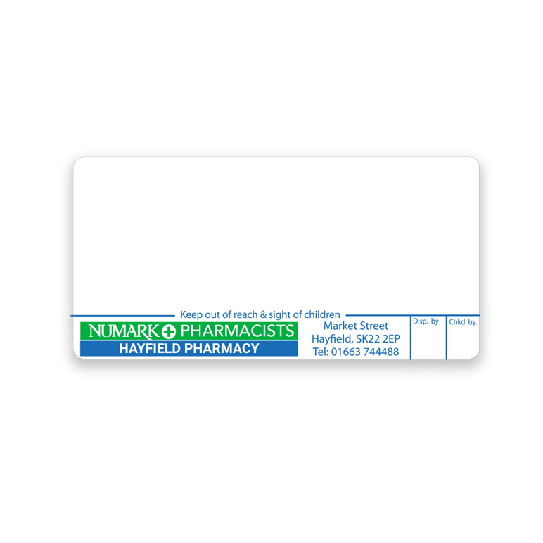 Hayfield Pharmacy Labels