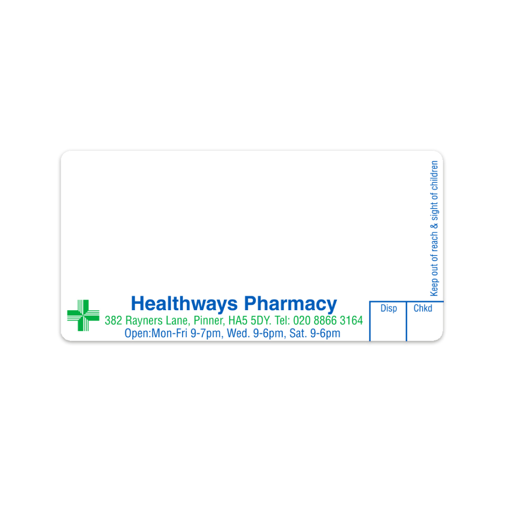 [AZEMT3875] Healthways Pharmacy Labels