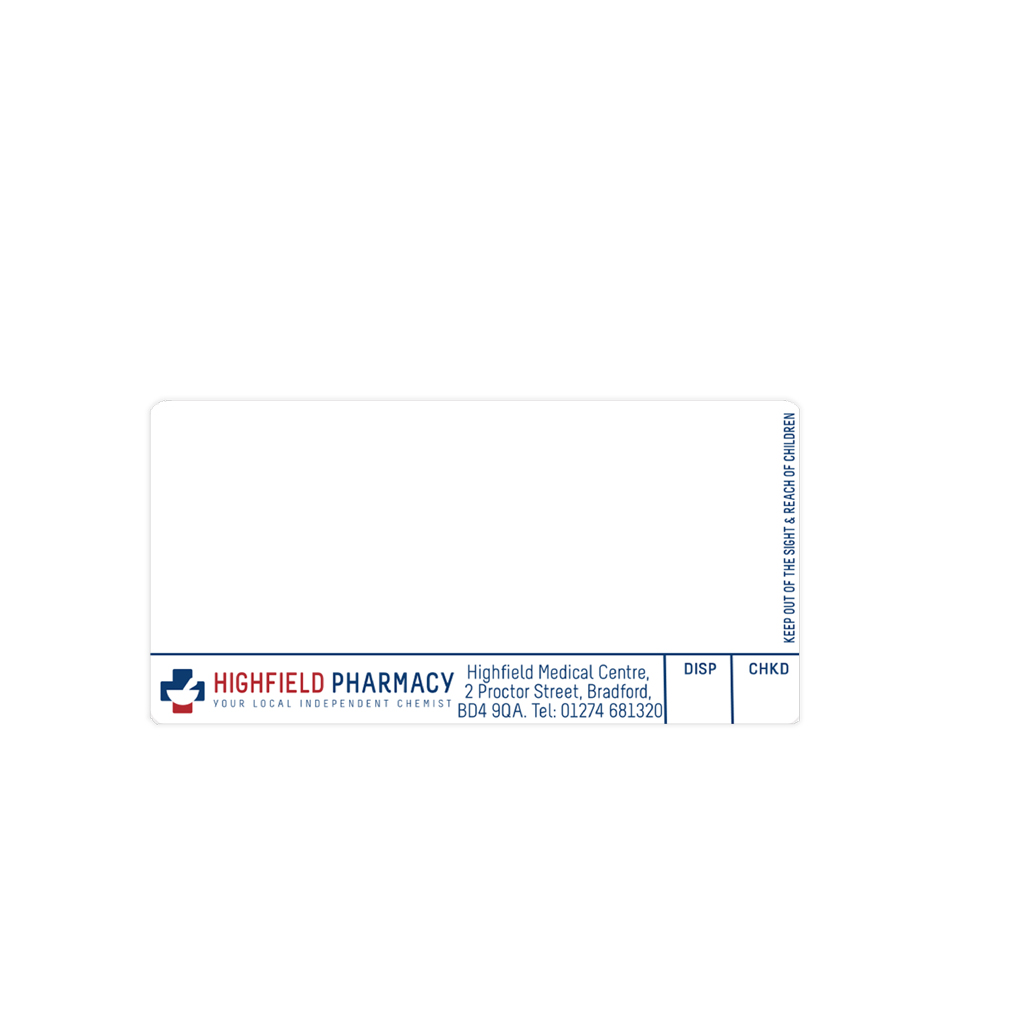 [AZEMT2338] Roshban Highfield Pharmacy Labels