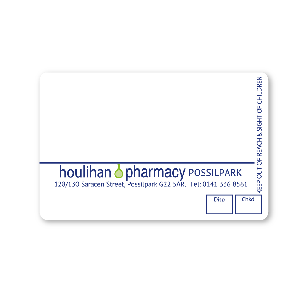  Houlihan Group - Possilpark Pharmacy  Labels