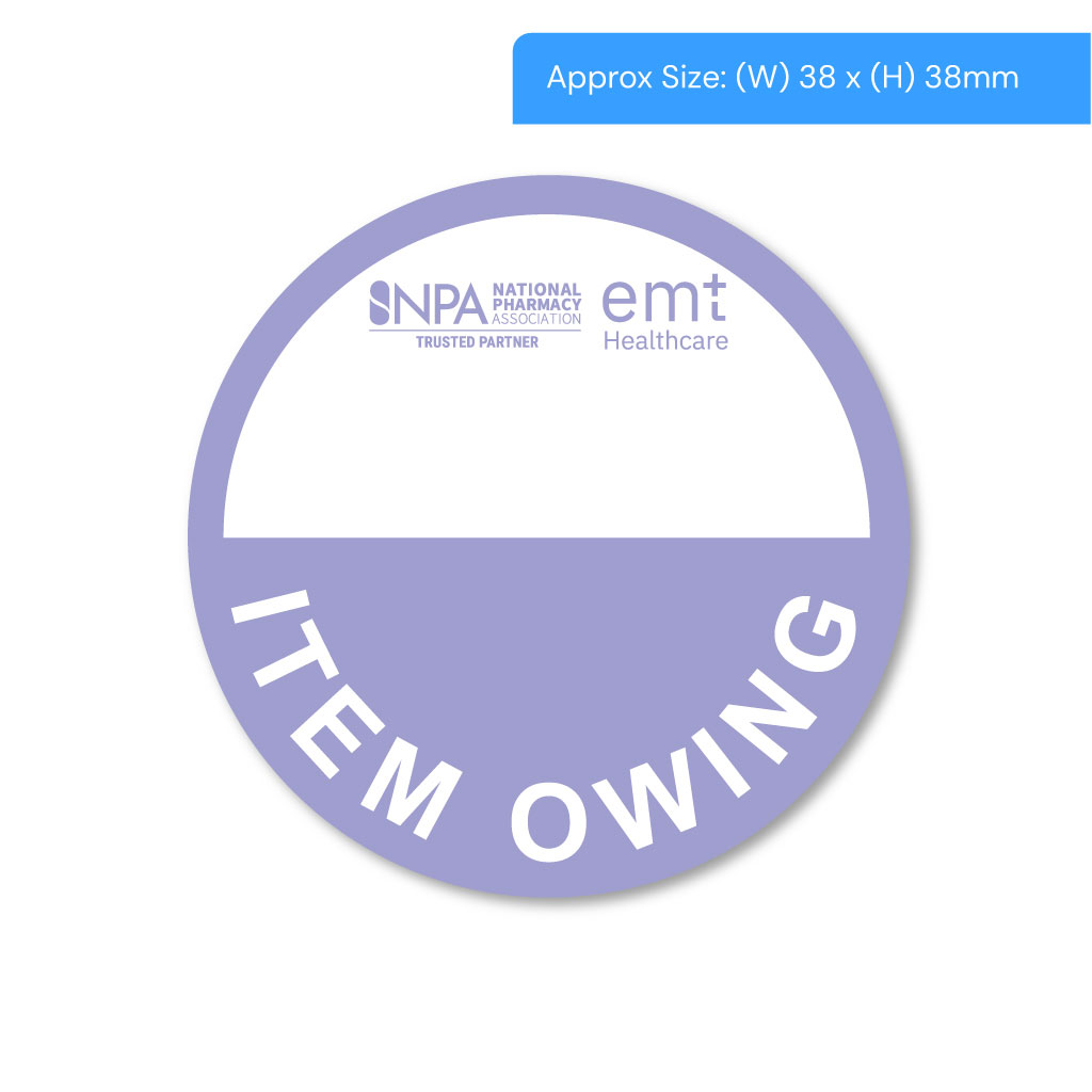 [STI1000IT1] Item Owing Alert Labels