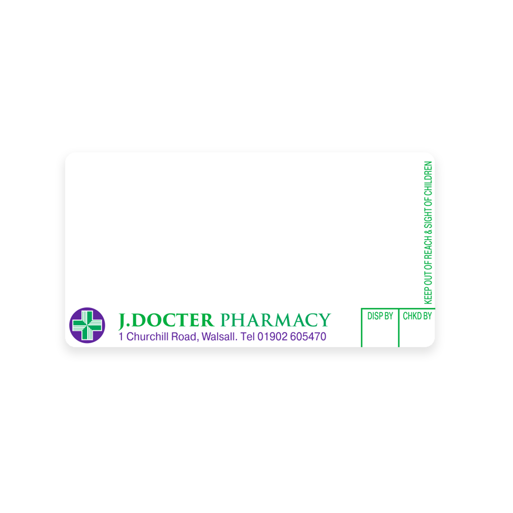 J.Doctor Pharmac Labels 70x37
