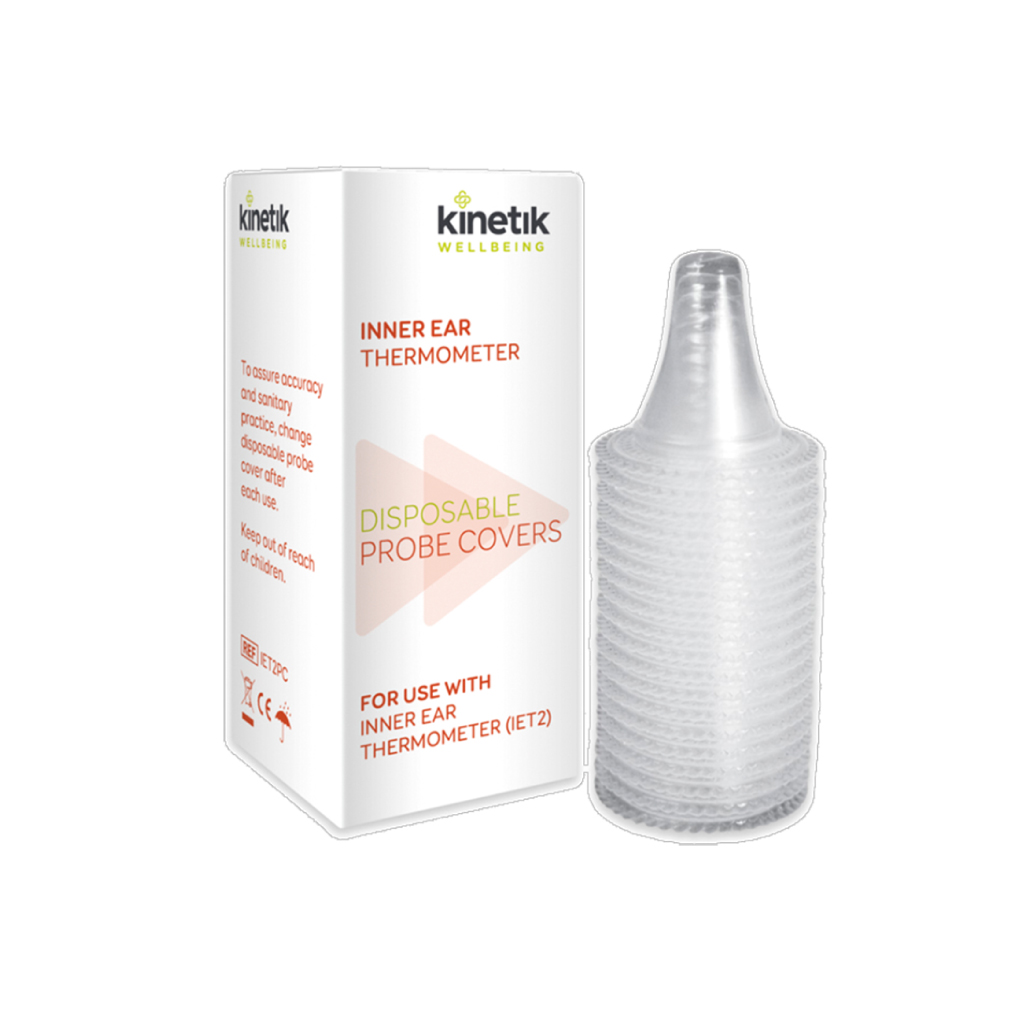 [IET2PC] Kinetik Inner Ear Thermometer Spare Probe Covers - 20 Pack
