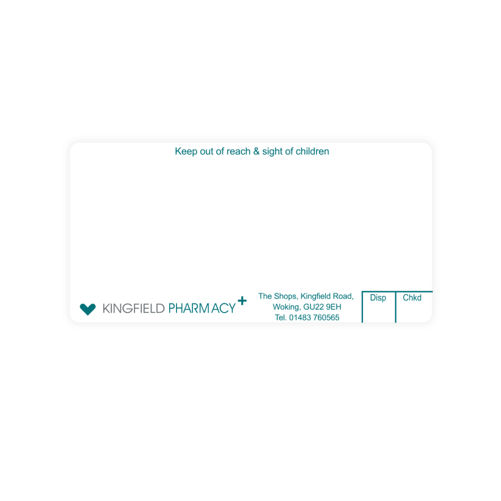 [AZEMT3071] Kingfield Pharmacy Labels