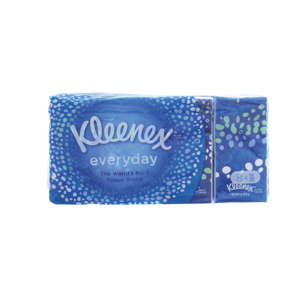 [TOKLE046] Kleenex Everyday Tissues - 8 Pack (Pack of 24)
