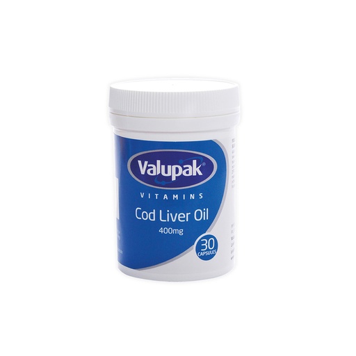 Valupak Cod Liver Oil Capsules 400mg
