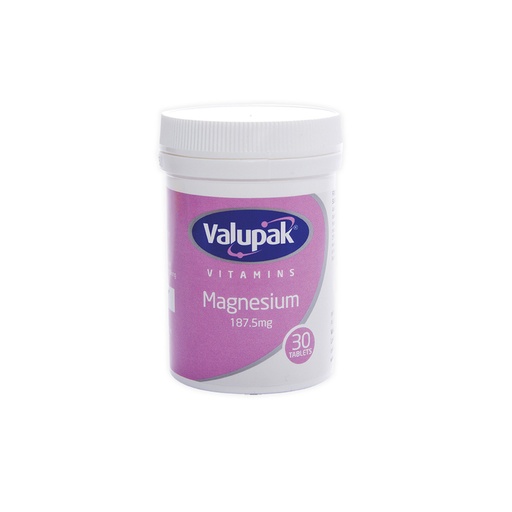 Valupak Magnesium 187mg 30 Tablets