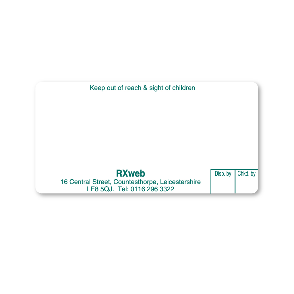 Countesthorpe Chemist (RX Web) Labels | EMT Healthcare