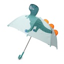 Kids Green 3D Dinosaur Theme Umbrella 