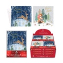 XMAS Cards Acetate Woodland Fox Deer (Pack of 24)