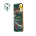 Bottle Gift Bag Christmas Wreath (Pack of 6)