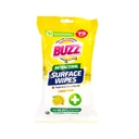 Buzz Biodegradable All Purpose Anti-Bac Wipes - Lemon Fresh (Pack of 8) 