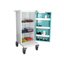 MDS 6 Hoop Drugs Trolley (single door)