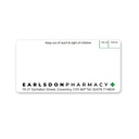 Earlsdon Pharmacy Labels