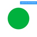 Green Coloured Stickers